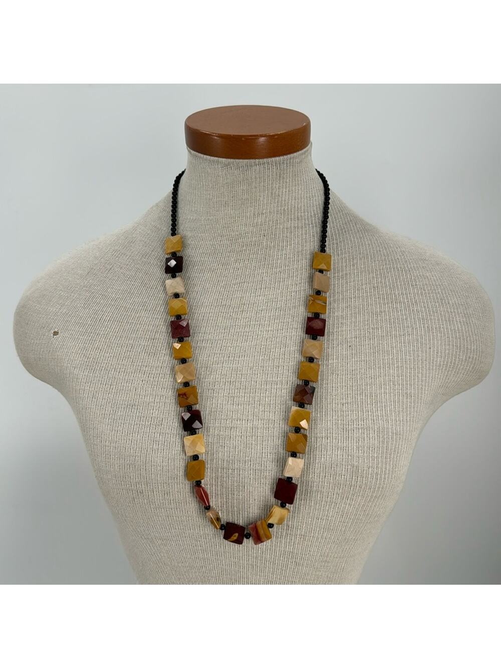 Handmade Mookaite jasper stone beaded necklace